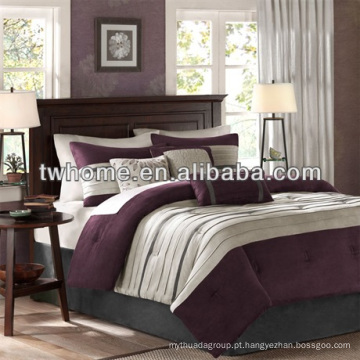 Madison Park Palmer Comforter Duvet Cover Pieced conjunto de cama roxa